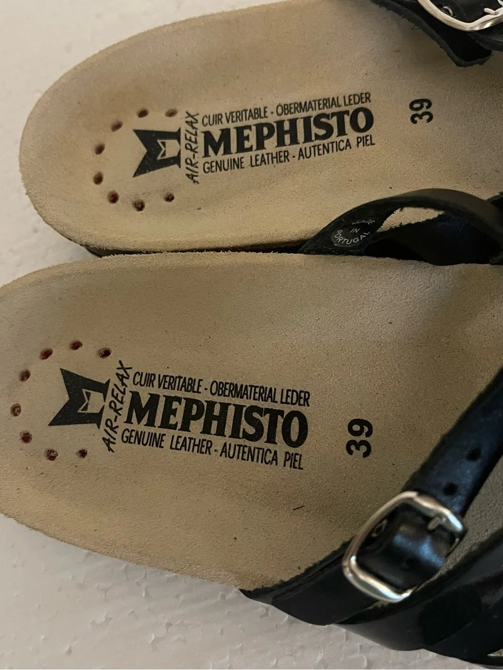 Brand New! Mephisto Natty Leather Strappy Sandals size 39 US 9 MSRP $135